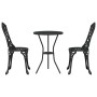 Set de Bistro de Jardín de 3 Piezas en Negro de Aluminio Fundido by , Garden sets - Ref: Foro24-42002391, Price: 168,78 €, Di...