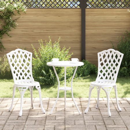 Juego de Bistro de Jardín de 3 Piezas Color Blanco en Aluminio Fundido by , Garden sets - Ref: Foro24-42002392, Price: 168,78...