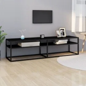 TV-Ständer schwarz gehärtetes Glas 160x40x40,5 cm von vidaXL, TV-Möbel - Ref: Foro24-331719, Preis: 118,39 €, Rabatt: %