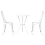 Juego de Bistro de Jardín de 3 Piezas Color Blanco en Aluminio Fundido by , Garden sets - Ref: Foro24-42002392, Price: 168,78...