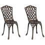 Sillas de Jardín 2 pcs Bronce de Aluminio Fundido von , Gartenstühle - Ref: Foro24-42002394, Preis: 126,70 €, Rabatt: %