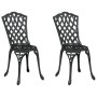 Sillas de jardín 2 pcs Negro de aluminio fundido von , Gartenstühle - Ref: Foro24-42002395, Preis: 150,49 €, Rabatt: %