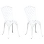Sillas de jardín 2 pcs de aluminio fundido blanco by , Garden chairs - Ref: Foro24-42002396, Price: 122,40 €, Discount: %