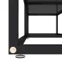 TV stand with black tempered glass 160x40x40.5 cm by vidaXL, TV Furniture - Ref: Foro24-331719, Price: 118,39 €, Discount: %