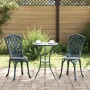Sillas de jardín 2 pcs Verde de aluminio fundido by , Garden chairs - Ref: Foro24-42002397, Price: 122,40 €, Discount: %