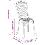 Sillas de jardín 2 pcs Verde de aluminio fundido by , Garden chairs - Ref: Foro24-42002397, Price: 122,40 €, Discount: %