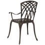 Sillas de jardín  de 2 pcs en bronce de aluminio fundido | Foro24.es | Tu tienda online para hogar, jardín y más Foro24.es