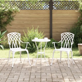 Sillas de Jardín 2 pcs en Aluminio Fundido Blanco by , Garden chairs - Ref: Foro24-42002400, Price: 178,44 €, Discount: %