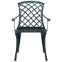Sillas de Jardín apilables 4 piezas Verde de Aluminio Fundido by , Garden chairs - Ref: Foro24-42002707, Price: 414,51 €, Dis...