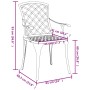 Sillas de Jardín apilables 4 piezas Verde de Aluminio Fundido by , Garden chairs - Ref: Foro24-42002707, Price: 414,51 €, Dis...