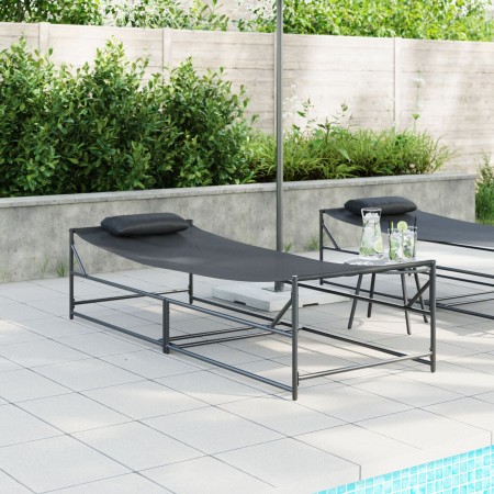 Tumbona de Jardín - Antracita - 200x74x73 cm - Acero y Textileno von , Betten im Freien - Ref: Foro24-42003023, Preis: 96,11 ...