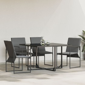 Sillas de Jardín con Cojines 4 pcs Negras Textileno von , Gartenstühle - Ref: Foro24-42003025, Preis: 143,46 €, Rabatt: %