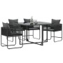 sillas de jardín con cojines 4 pcs Rattan Poliéster Negro von , Gartenstühle - Ref: Foro24-42003027, Preis: 224,14 €, Rabatt: %