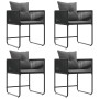 sillas de jardín con cojines 4 pcs Rattan Poliéster Negro von , Gartenstühle - Ref: Foro24-42003027, Preis: 224,14 €, Rabatt: %