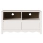 mueble para TV  ""DRAMMEN"" Blanco 99x43x55 cm de Madera Sólida de Pino | Foro24.es | Tu tienda online para hogar, jardín y más Foro24.es