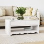 Mesa de Café ""DRAMMEN"" Blanca 99x55x45 cm Madera Sólida de Pino | Foro24.es | Tu tienda online para hogar, jardín y más Foro24.es