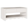 Mesa de Café ""DRAMMEN"" Blanca 99x55x45 cm Madera Sólida de Pino | Foro24.es | Tu tienda online para hogar, jardín y más Foro24.es