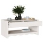 Mesa de Café ""DRAMMEN"" Blanca 99x55x45 cm Madera Sólida de Pino | Foro24.es | Tu tienda online para hogar, jardín y más Foro24.es