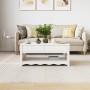 Mesa de Café ""DRAMMEN"" Blanca 99x55x45 cm Madera Sólida de Pino | Foro24.es | Tu tienda online para hogar, jardín y más Foro24.es