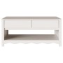 Mesa de Café ""DRAMMEN"" Blanca 99x55x45 cm Madera Sólida de Pino | Foro24.es | Tu tienda online para hogar, jardín y más Foro24.es