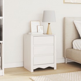 Cabinet de Noche ""DRAMMEN"" Blanco 45x35x56 cm Madera Sólida de Pino von , Nachttische - Ref: Foro24-42003049, Preis: 75,53 ...