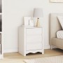 Cabinet de Noche ""DRAMMEN"" Blanco 45x35x56 cm Madera Sólida de Pino de , Mesitas de noche - Ref: Foro24-42003049, Precio: 6...