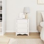 Cabinet de Noche ""DRAMMEN"" Blanco 45x35x56 cm Madera Sólida de Pino de , Mesitas de noche - Ref: Foro24-42003049, Precio: 6...