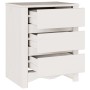 Cabinet de Noche ""DRAMMEN"" Blanco 45x35x56 cm Madera Sólida de Pino de , Mesitas de noche - Ref: Foro24-42003049, Precio: 6...