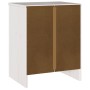 Cabinet de Noche ""DRAMMEN"" Blanco 45x35x56 cm Madera Sólida de Pino de , Mesitas de noche - Ref: Foro24-42003049, Precio: 6...