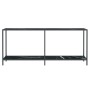 Schwarzer Konsolentisch aus gehärtetem Glas, 180 x 35 x 75,5 cm von vidaXL, Seitentische - Ref: Foro24-331705, Preis: 93,47 €...