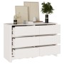 Comoda ""DRAMMEN"" Blanca 111x43x73,5 cm de Madera Sólida de Pino by , Drawers - Ref: Foro24-42003051, Price: 185,30 €, Disco...