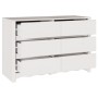 Comoda ""DRAMMEN"" Blanca 111x43x73,5 cm de Madera Sólida de Pino by , Drawers - Ref: Foro24-42003051, Price: 185,30 €, Disco...