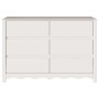 Comoda ""DRAMMEN"" Blanca 111x43x73,5 cm de Madera Sólida de Pino by , Drawers - Ref: Foro24-42003051, Price: 185,30 €, Disco...