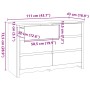 Comoda ""DRAMMEN"" Blanca 111x43x73,5 cm de Madera Sólida de Pino by , Drawers - Ref: Foro24-42003051, Price: 185,30 €, Disco...