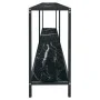 Schwarzer Konsolentisch aus gehärtetem Glas, 180 x 35 x 75,5 cm von vidaXL, Seitentische - Ref: Foro24-331705, Preis: 91,80 €...