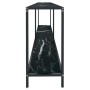 Schwarzer Konsolentisch aus gehärtetem Glas, 180 x 35 x 75,5 cm von vidaXL, Seitentische - Ref: Foro24-331705, Preis: 93,47 €...