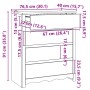 Cajonera ""DRAMMEN"" 76,5x40x91 cm Madera Sólida de Pino von , Schubladen - Ref: Foro24-42003052, Preis: 142,86 €, Rabatt: %