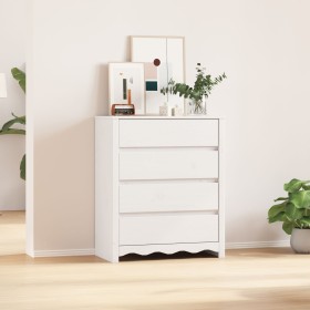 Cajonera ""DRAMMEN"" Blanca 76,5x40x91 cm Madera