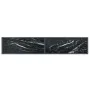 Mesa de consola vidrio templado negro 180x35x75,5 cm de vidaXL, Mesas auxiliares - Ref: Foro24-331705, Precio: 91,80 €, Descu...