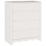 Cajonera ""DRAMMEN"" Blanca 76,5x40x91 cm Madera Maciza de Pino de , Cajoneras - Ref: Foro24-42003053, Precio: 132,20 €, Desc...