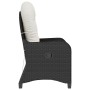 Sillón reclinable con cojín de poliratán negro by , Garden chairs - Ref: Foro24-42003418, Price: 142,53 €, Discount: %