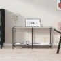 White tempered glass console table 140x35x75.5 cm by vidaXL, Side tables - Ref: Foro24-331696, Price: 74,98 €, Discount: %
