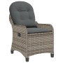 Sillón Reclinable con Cojín Gris de Ratán Poliéster by , Garden chairs - Ref: Foro24-42003419, Price: 119,31 €, Discount: %