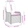 Sillón Reclinable con Cojín Gris de Ratán Poliéster by , Garden chairs - Ref: Foro24-42003419, Price: 119,31 €, Discount: %