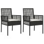 Sillas de Jardín 2 pcs con Cojines Negro Poliratán von , Gartenstühle - Ref: Foro24-42003445, Preis: 111,25 €, Rabatt: %