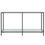 White tempered glass console table 140x35x75.5 cm by vidaXL, Side tables - Ref: Foro24-331696, Price: 76,11 €, Discount: %