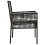 Sillas de Jardín 2 pcs con Cojines Negro Poliratán de , Sillas de jardín - Ref: Foro24-42003445, Precio: 108,37 €