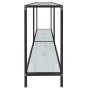 White tempered glass console table 140x35x75.5 cm by vidaXL, Side tables - Ref: Foro24-331696, Price: 76,11 €, Discount: %
