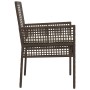 Sillas de Jardín 2 pcs con Cojines Marrón Poliratán by , Garden chairs - Ref: Foro24-42003446, Price: 114,21 €, Discount: %