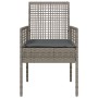 Sillas de Jardín 2 pcs con Cojines Gris de Poliratán von , Gartenstühle - Ref: Foro24-42003447, Preis: 114,21 €, Rabatt: %